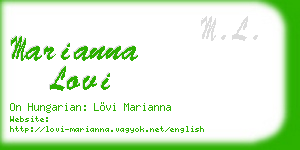 marianna lovi business card